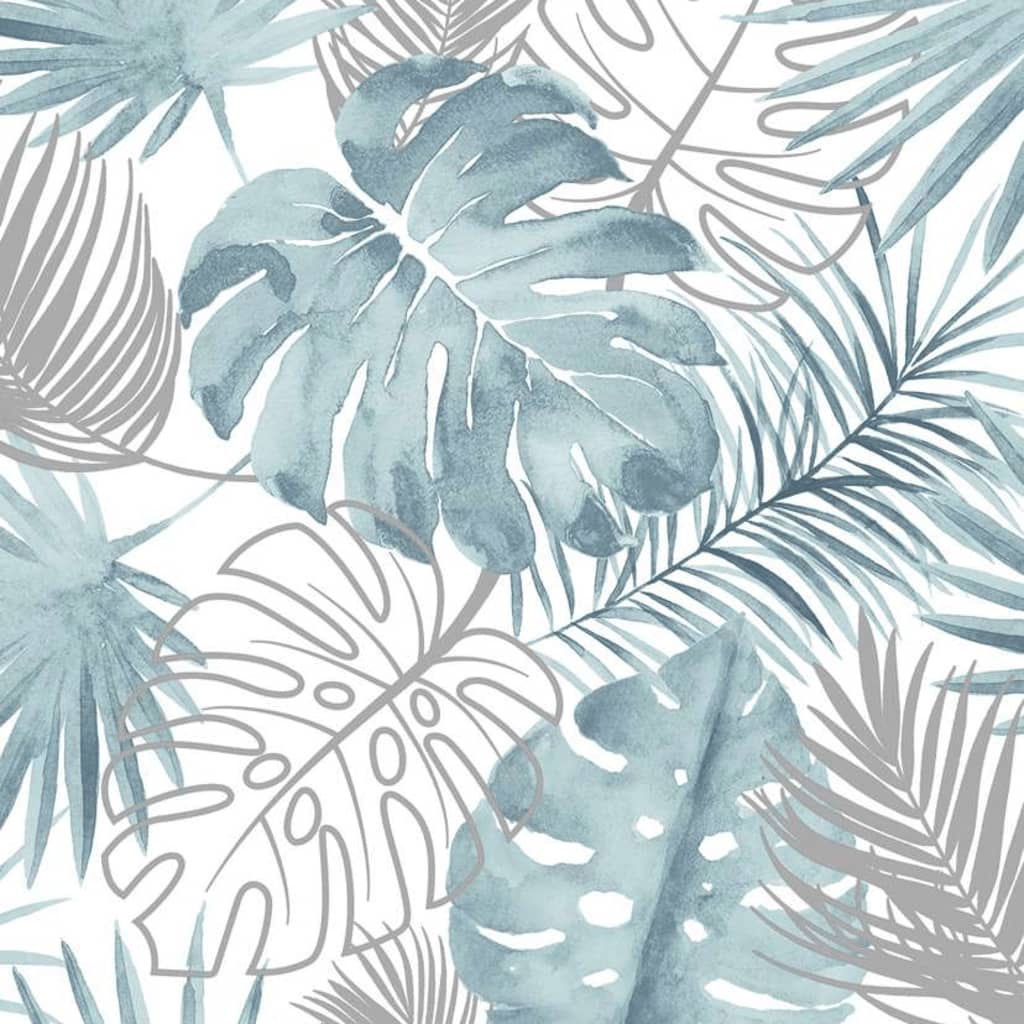 Niederländische Wandverkleidung niederländische Wandverkaufswallpaper Monstera Blätter blau
