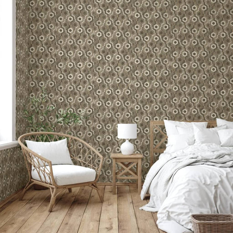 Niederländische Wandverkleidung niederländische Wandverkaufswallpaper Galaktisch braun und weiß