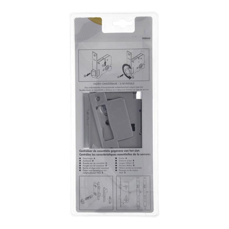 Yale 1019027 – 1 Doppel-Einsteckschloss umkehrbar A1306 50 mm | 1 Stk