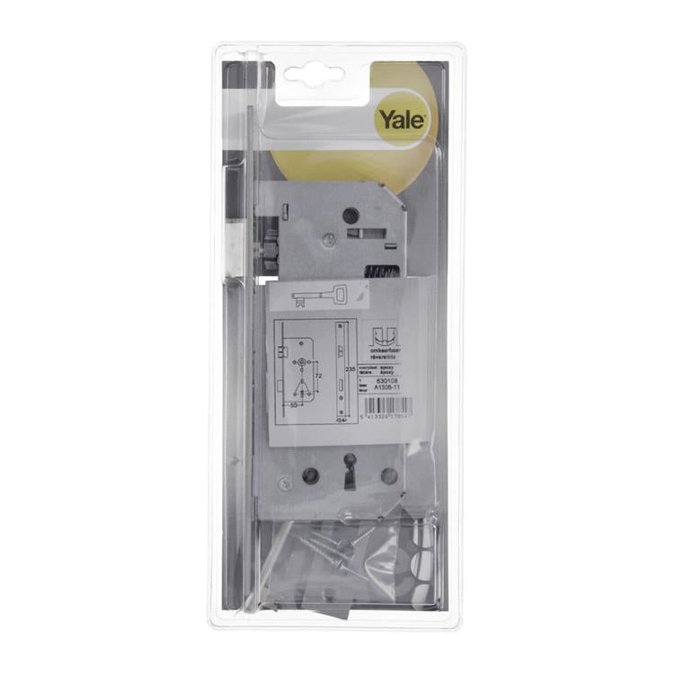 Yale 1019028 – 1 Doppel-Einsteckschloss umkehrbar A1306 50 mm | 1 Stk