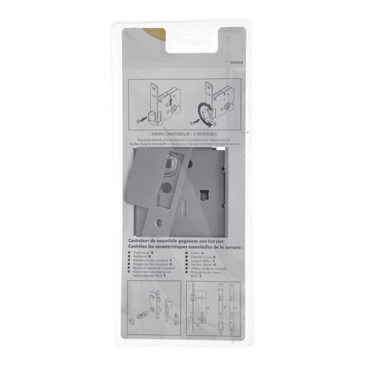 Yale 1019034 – 1 Doppel-Einsteckschloss umkehrbar A1306 55 mm | 1 Stk