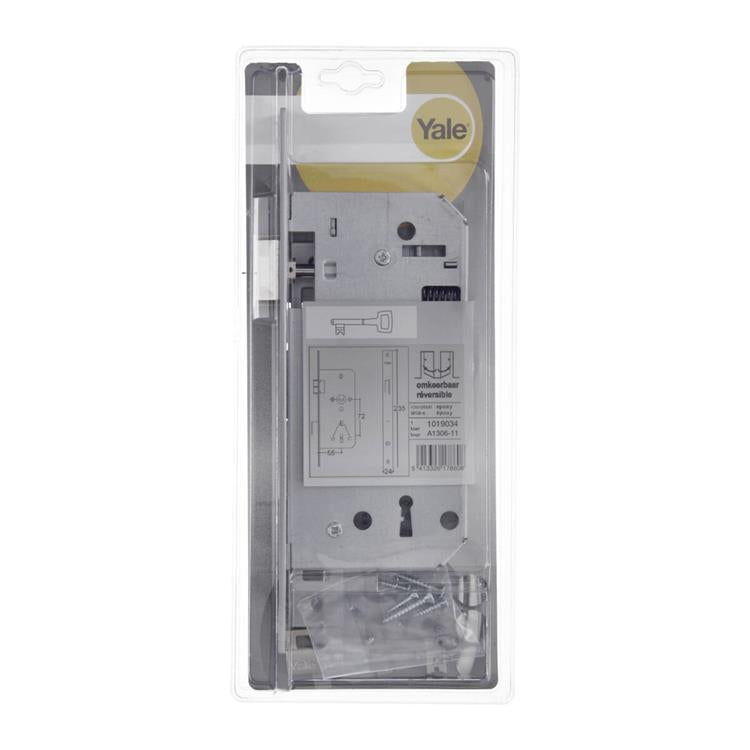 Yale 1019034 – 1 Doppel-Einsteckschloss umkehrbar A1306 55 mm | 1 Stk