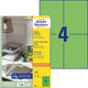 Multifunktionsetiketten avery universal grün 100 Stück