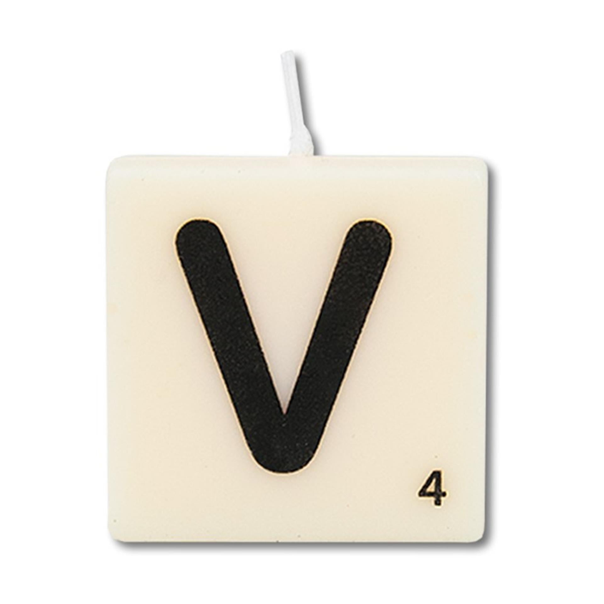 Paperdreams Buchstabenkerze V, 4 Stk.