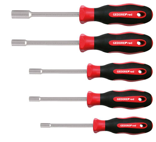 Gedore Red 2c-Socktasten Set 6-13 mm rotes 5-teiliger