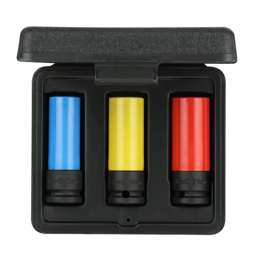 Gedore Red Slagmoerdop-Topset-Set mit Schutzhülle 1 2 Zoll 3-Stück