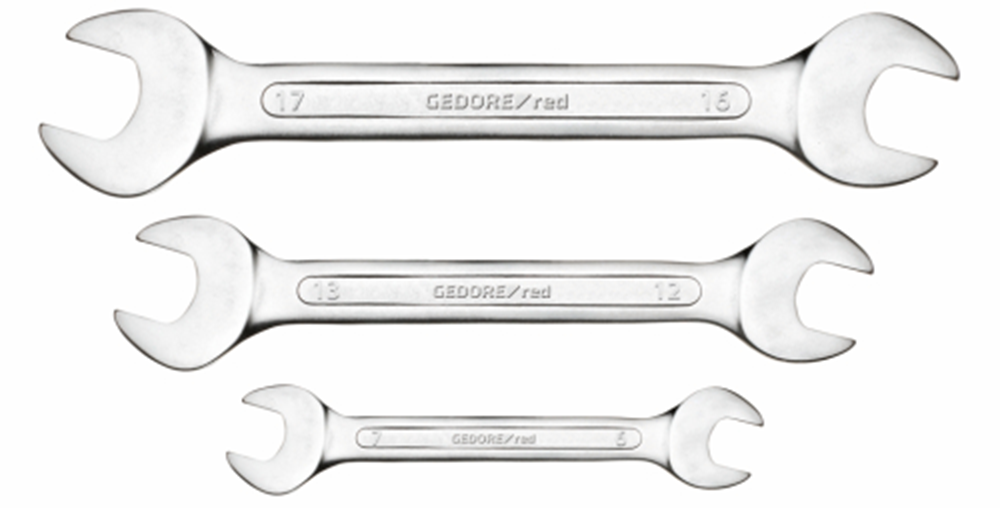 Gedore Red Double Sight Sash Set 6-teilig 6-17 mm kurz schwarz