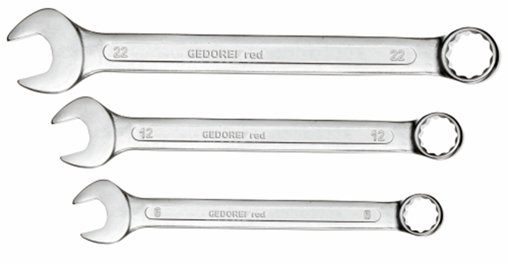 Gedore Red Ring Stitch Keys SW 6-32 mm Silber 21-Stück
