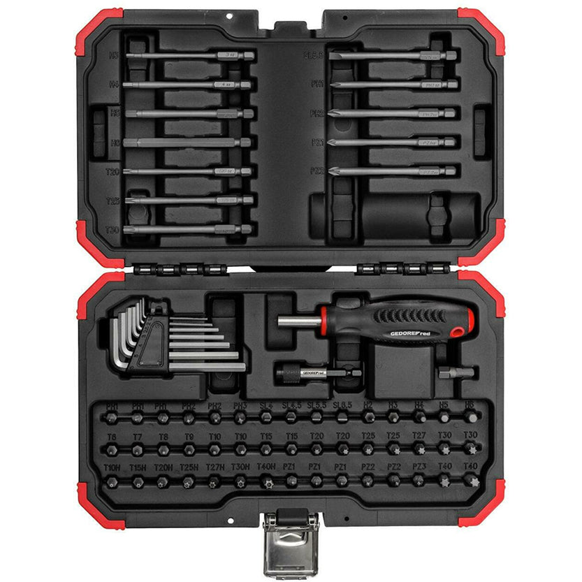 Gedore Red Bitset mit Bitschraubendreher und Allen Keys 67-teilig