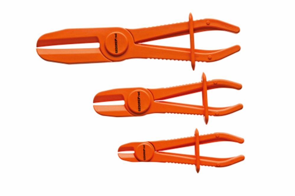 Gedore Red-Schlauch-Clip-Tang-Set Ø 0-60 mm 3-teiliger Orange