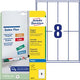 Magnetische Etiketten Avery Zweckform 140 x 50 mm weiß