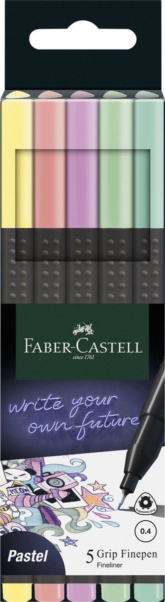 Fineliner Faber-Castell Grip grau