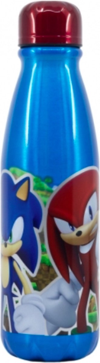 Stor Sonic the Hedgehog Aluminium Trinkbecher Trinkflasche – 600 ml