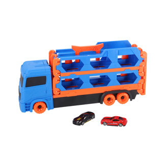 Andere Marken Pop-up Auto Transporter + 2 Die-Cast-Fahrzeuge