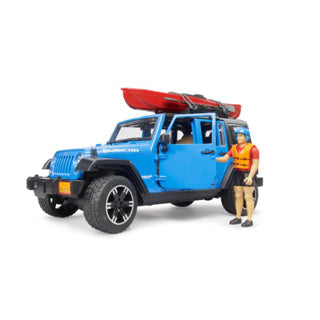 Bruder Jeep Wrangler Rubicon Unlimited mit Kajak und Figuu