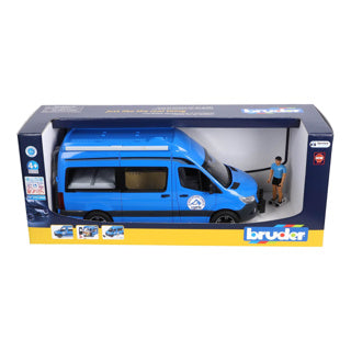 Bruder Camper Mercedes Benz Sprinter mit Treiber und Zubehör