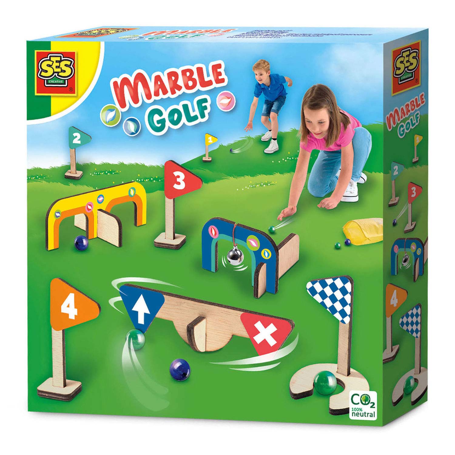 SES Knikker Golf Holz Minigolfplatz