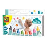 SES Tiny Talent Bath Kreide 8 Farben - afbeelding 1