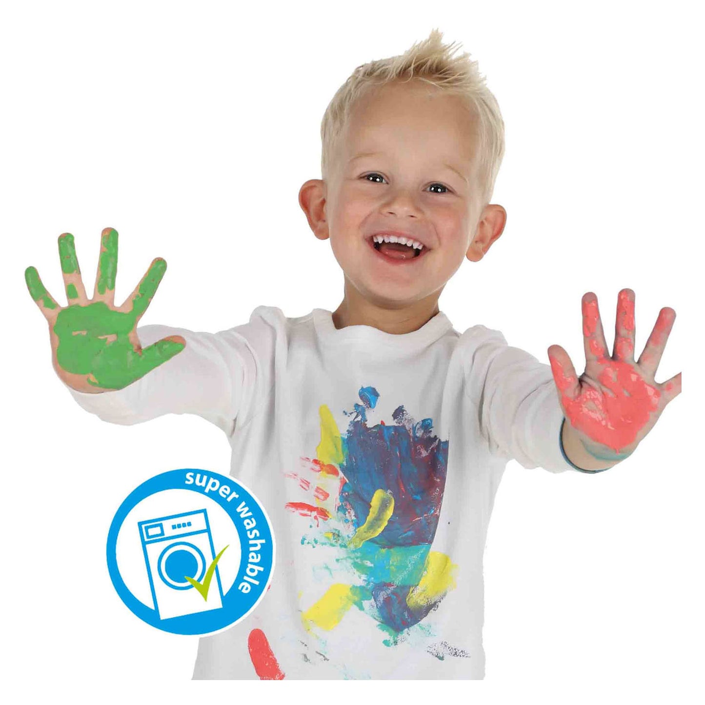 SES Fingerfarbe trendige Farben, 4x110ml