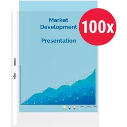 Perforierte Hüllen Rexel A4 transparent