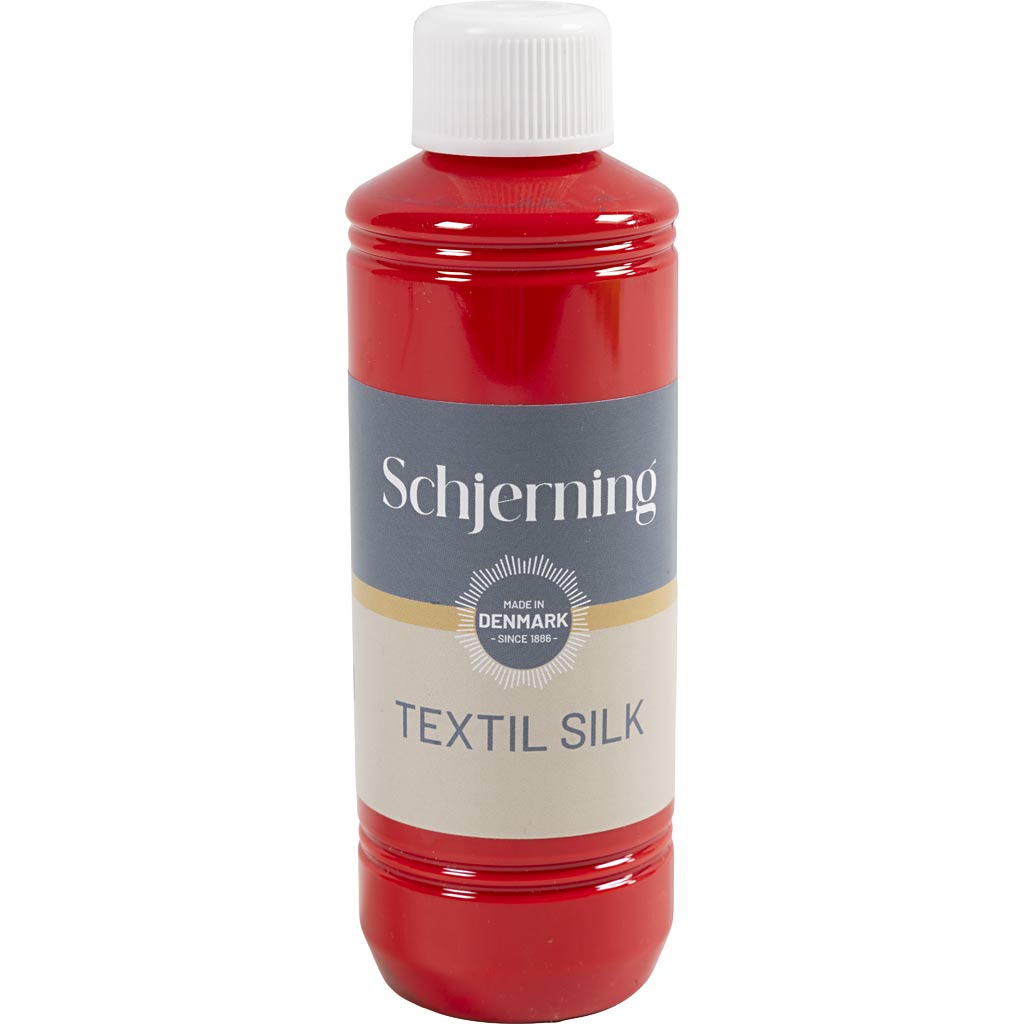 Schjerning Seidenfarbe Ascheseide, Karminrot, 250 ml 1 Flasche