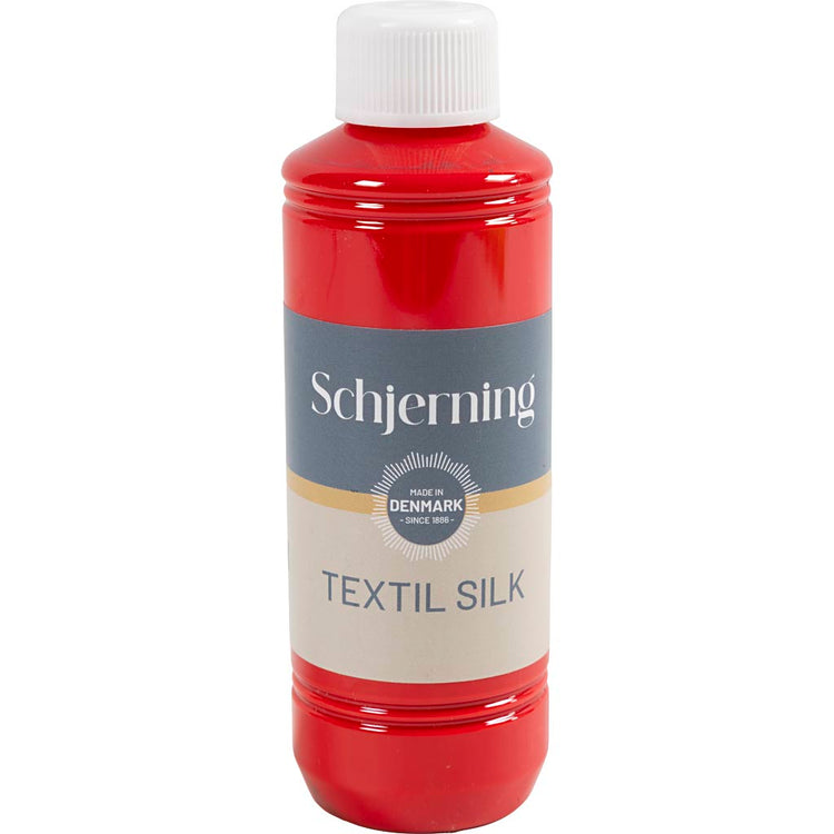 Schjerning Seidenfarbe Ascheseide, Karminrot, 250 ml 1 Flasche