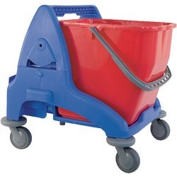 Rolleimer mit 25 Litern blau