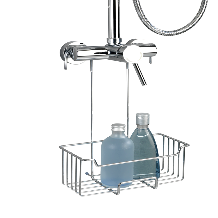 Wenko 1064454 - Duschablage Milo Edelstahl glänzend | 1 Stk