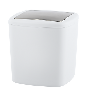 Wenko 1065669 - Mülleimer barc. l 8,5 ltr weiß | 1 Stk