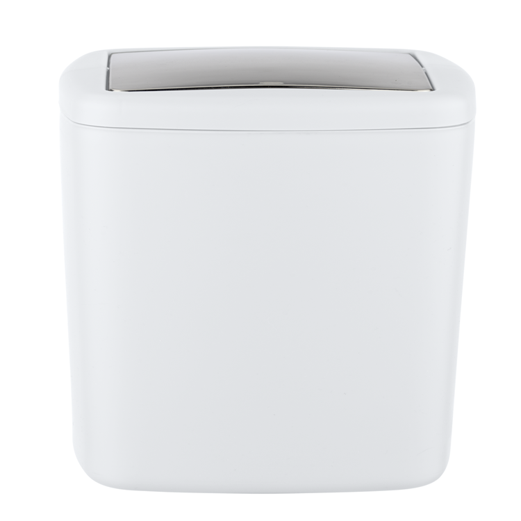 Wenko 1065669 - Mülleimer barc. l 8,5 ltr weiß | 1 Stk