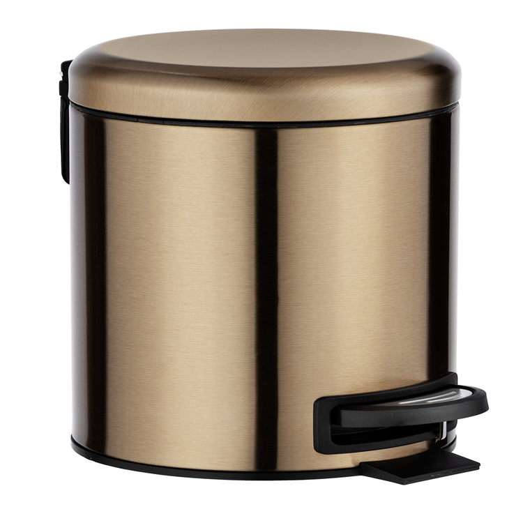 Wenko 1069601 - Abfallbehälter. leman 3l Edelstahl Kupfer | 1 Stk