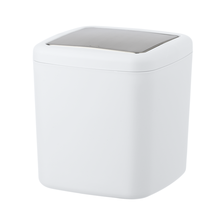Wenko 1065668 - Mülleimer barc. s 3 ltr weiß | 1 Stk
