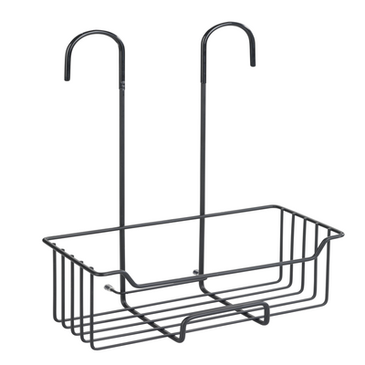 Wenko 1065528 - Duschablage Milo Edelstahl schwarz | 1 Stk