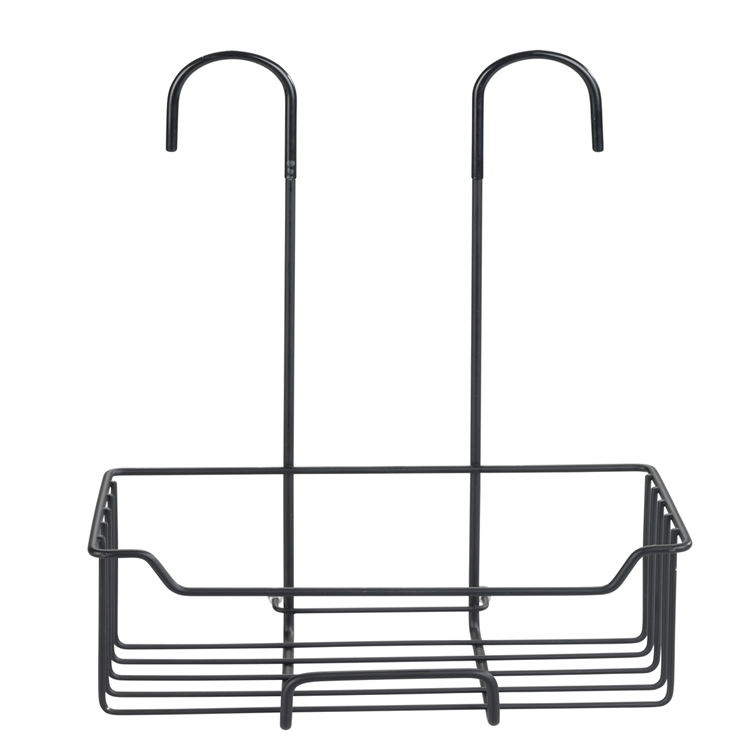 Wenko 1065528 - Duschablage Milo Edelstahl schwarz | 1 Stk
