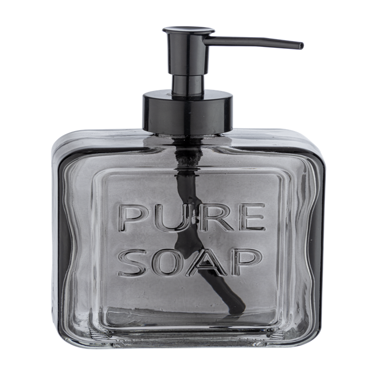 Wenko Seifenpumpe Glas grau 550 ml