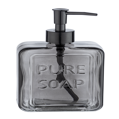 Wenko Seifenpumpe Glas grau 550 ml