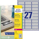 Ty-Etiketten avery 540 Stück 63,5 x 29,6 mm