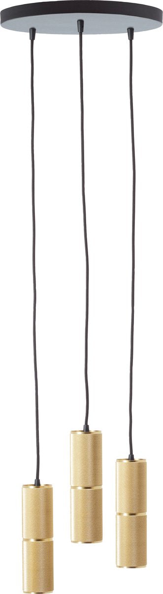 Brilliant Marty - Hängelampe - 3-flammig rund - LED 3xGU10 - Schwarzgold