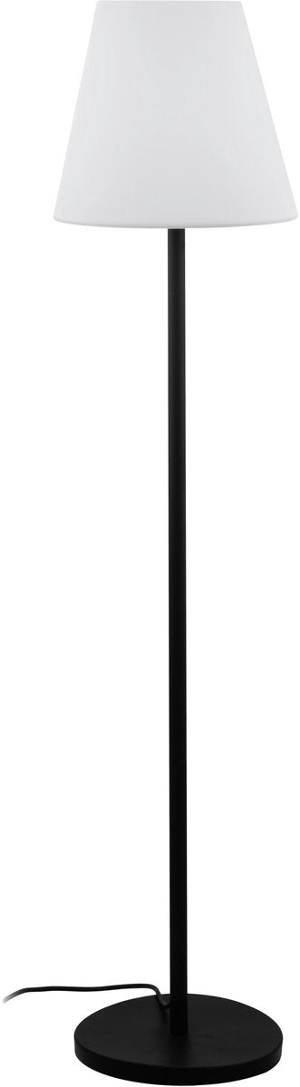 Eglo Alghera Stehleuchte für den Außenbereich – E27 – 148,5 cm – Schwarz|Weiß