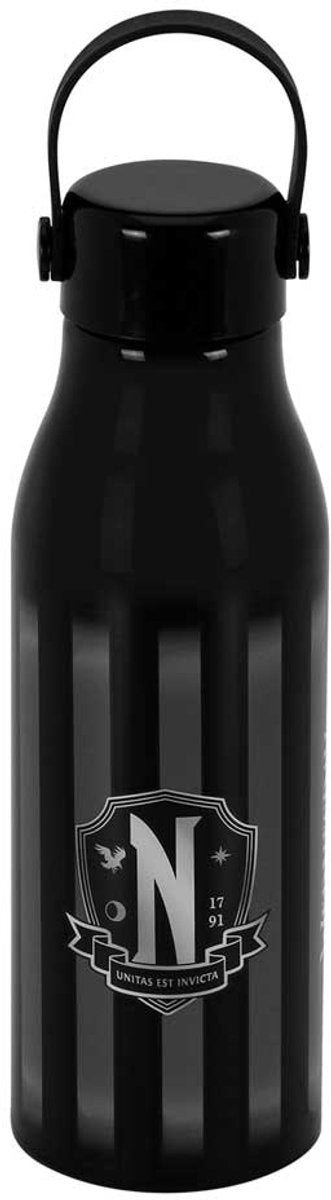 Charactermania - Wednesday - Trinkflasche - Wasserflasche - Trinkflasche - Wasserflasche - Schwarz