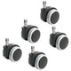 Räder 6990-3 Kunststoff schwarz, grau