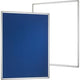 Multiboard Franken Pro Whiteboard, Pinnwand blau und weiß
