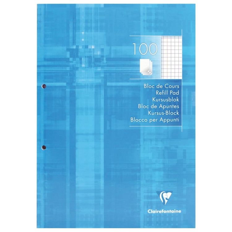 Clairefontaine Clairefontaine Navulblöcke 5 ST A4 ​​2 Löcher 100 Blatt mit Rand überprüft