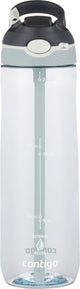 Contigo Ashland Autospout-Wasserflasche mit Strohhalm | große BPA-freie Trinkflasche mit 720 ml | Sportflasche | auslaufsichere Trinkflasche | ideal für die Schule, das Fitnessstudio, Radfahren, Laufen, Walken | Makrone