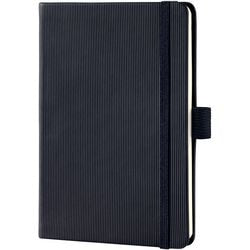 Notizbuch Sigel-Chamois-Papier, 80 g m2, 10,5 x 14,8 cm, liniert, gerippt, 194 Seiten