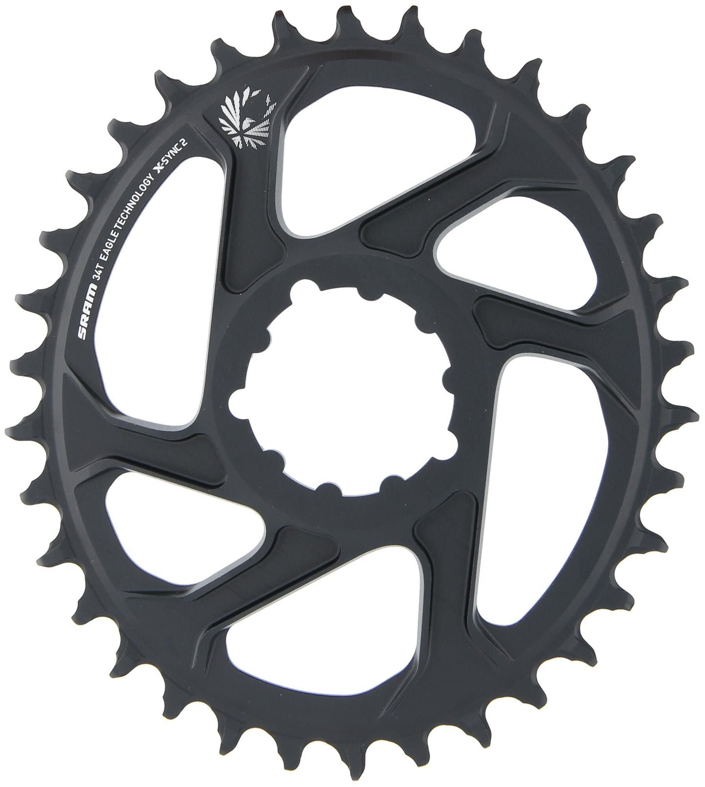 SRAM-Kettenring X-Sync 2 Oval Alu, 34t.