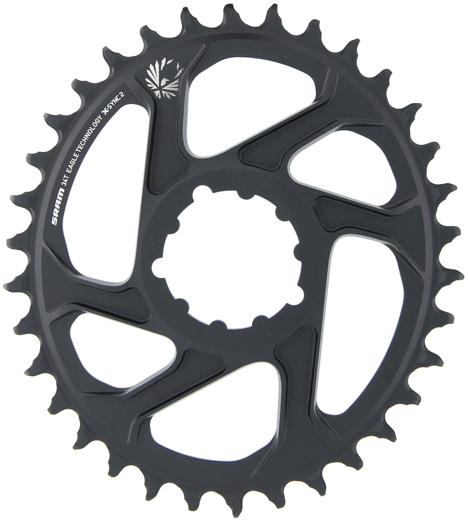 SRAM-Kettenring X-Sync 2 Oval Alu, 34t.