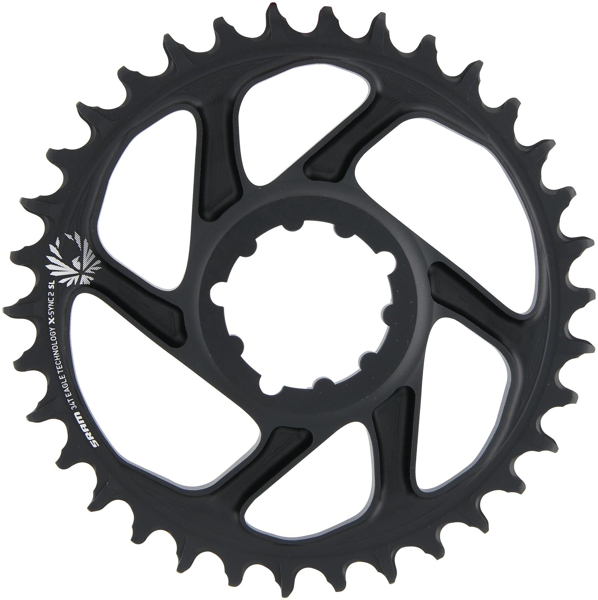 SRAM-Kettenring X-Sync2 SL 34 Zähne Alu Schwarz