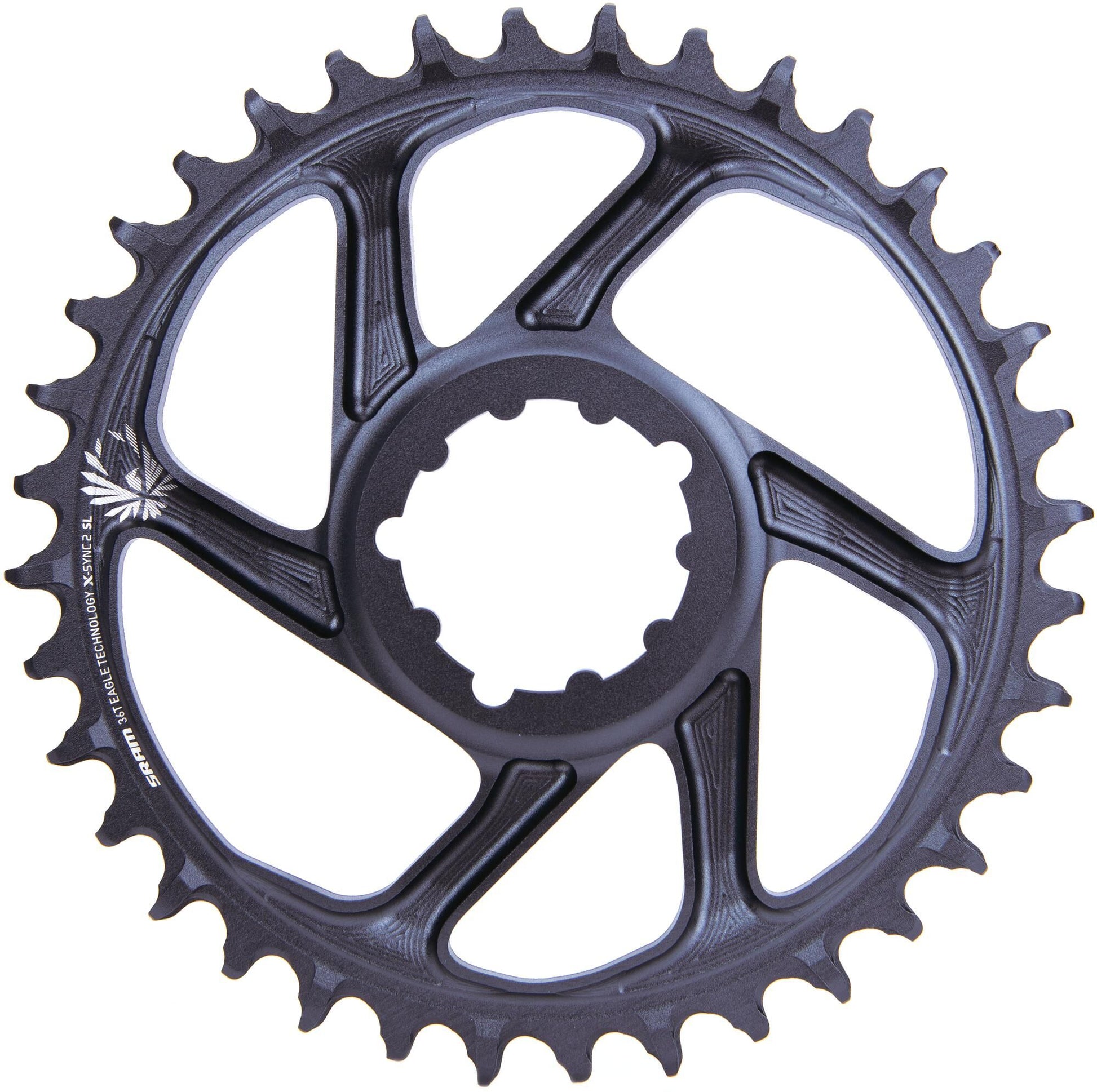 SRAM-Kettenring X-Sync2 SL 36T. Alu Lunar Gray