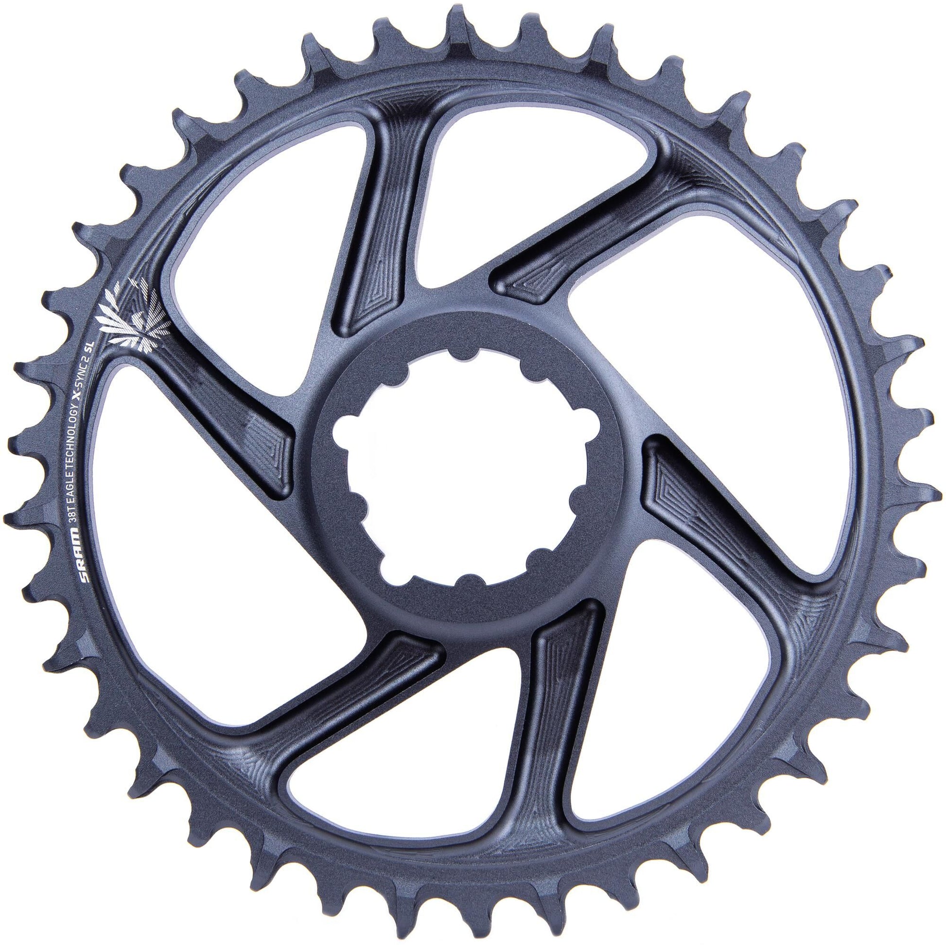 SRAM-Kettenring X-Sync2 SL 38T. Alu Lunar Gray